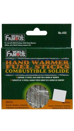 Combustible pour chaufferette